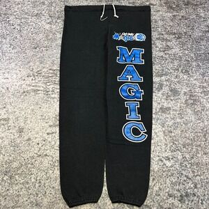 Vintage 90s Orlando Magic Sweatpants Mens Large Black Swingster NBA Drawstring
